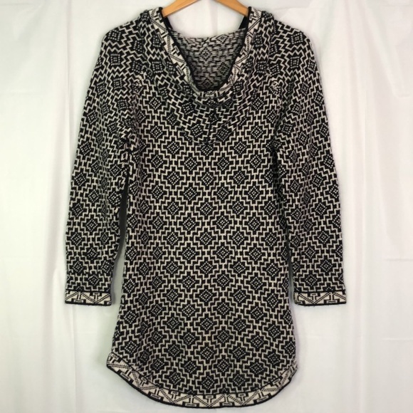 Artesania Women’s Alpaca/Wool Soft Sweater Hoodie  Black/White Handmade Size S - Picture 9 of 14